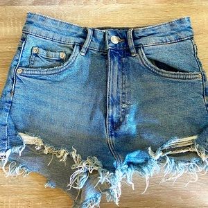 Womens Light blue Wash Zara Jean Shorts